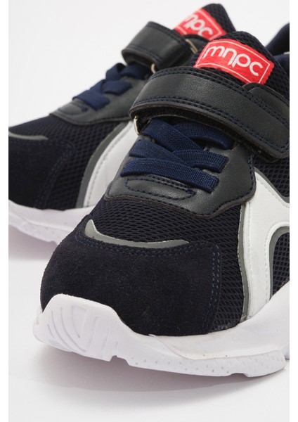 Erkek Çocuk Lacivert Hakiki Deri Günlük Spor Ayakkabı