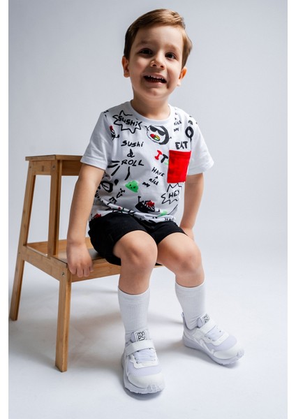 Erkek Çocuk Beyaz Spor Ayakkabı