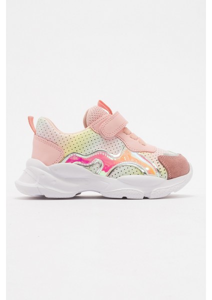 Kız Çocuk Pudra Hakiki Deri Spor Ayakkabı