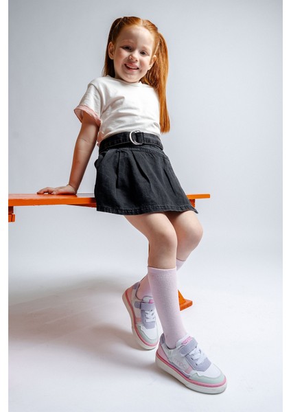 Kız Çocuk Beyaz-Yeşil Günlük Ayakkabı