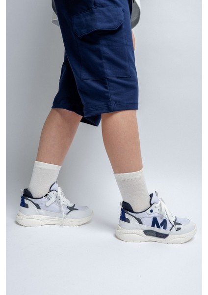 Erkek Çocuk Beyaz Günlük Spor Ayakkabı