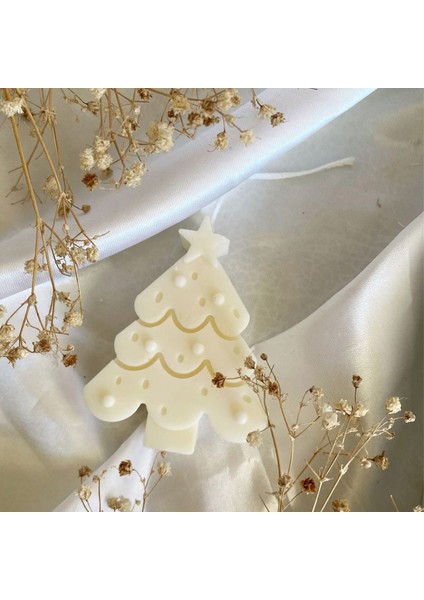 Dekoratif Beyaz Yılbaşı Ağacı Küçük Kokulu Soya Mumu fiyatları