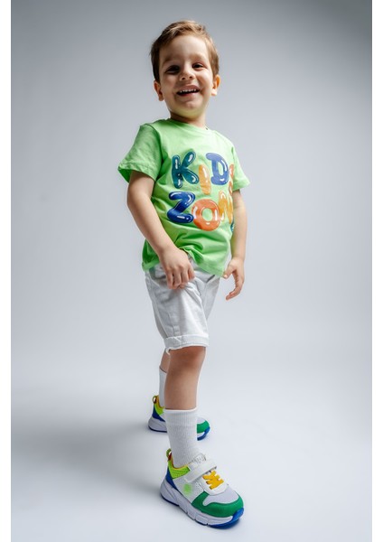 Erkek Çocuk Yeşil Günlük Spor Ayakkabı