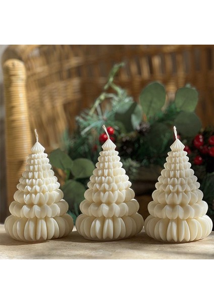 Yılbaşı Çam Ağacı Dekoratif Kokulu Soya Mum