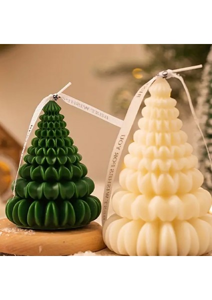 Yılbaşı Çam Ağacı Dekoratif Kokulu Soya Mum fiyatları