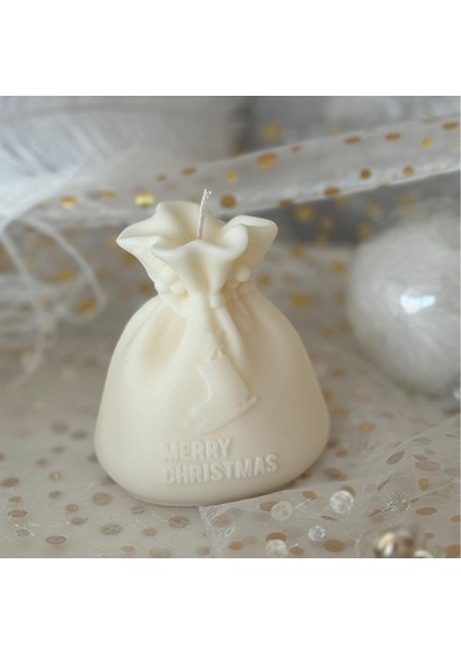 Pembe Yılbaşı Paketi Figürlü Meyve Kokulu Soya Mumu