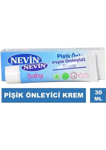 Baby Pişik Önleyici Krem 30 ml Çinko Oksit ve Lanolinli Dermatolojik Testli Alkol Paraben Boyasız indirimleri