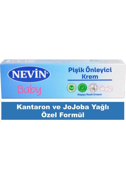 Baby Pişik Önleyici Krem 30 ml Çinko Oksit ve Lanolinli Dermatolojik Testli Alkol Paraben Boyasız