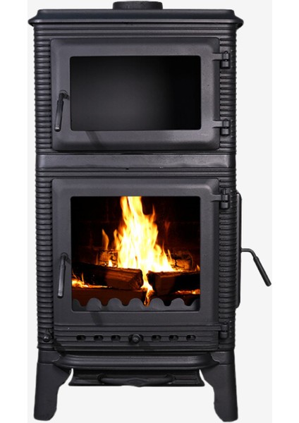 Damla Dik Fırınlı Şömine