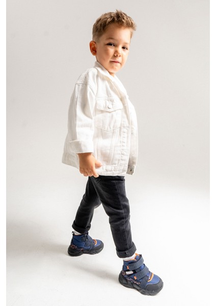 Erkek Çocuk Lacivert Suya Dayanıklı Anatomik Günlük Bot