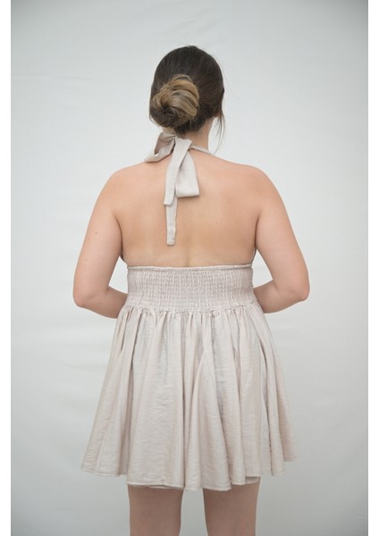 Boyundan Bağlamalı Mini Elbise fiyatları