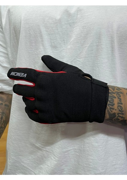 VNP-650 Yazlık Siyah-Kırmızı Eldiven