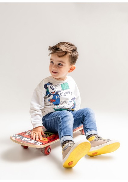 Erkek Çocuk Gri Hakiki Deri Suya Dayanıklı Anatomik Ilk Adım Bot fiyatları