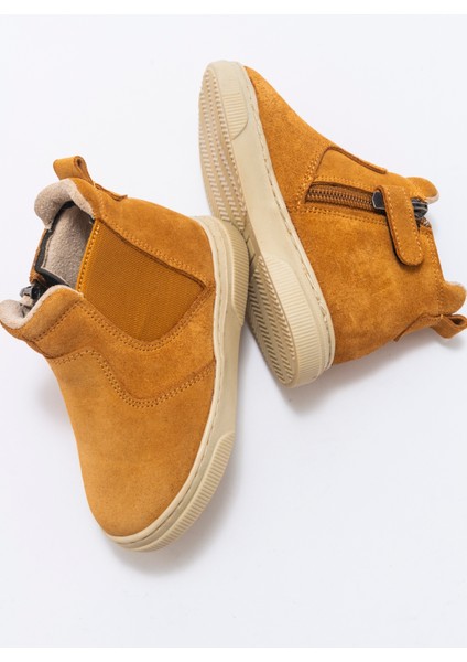 Erkek Çocuk Kum Hakiki Deri Suya Dayanıklı Günlük Bot indirimleri