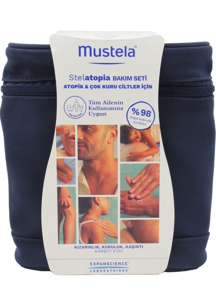 Stelatopia Bakım Seti Atopik ve Kuru Ciltler Için Lipit Yenileyici Krem + Şampuan + Yüz Krem