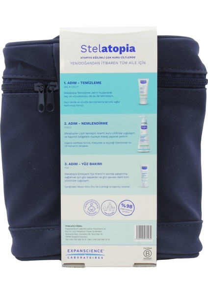 Stelatopia Bakım Seti Atopik ve Kuru Ciltler Için Lipit Yenileyici Krem + Şampuan + Yüz Krem fiyatları
