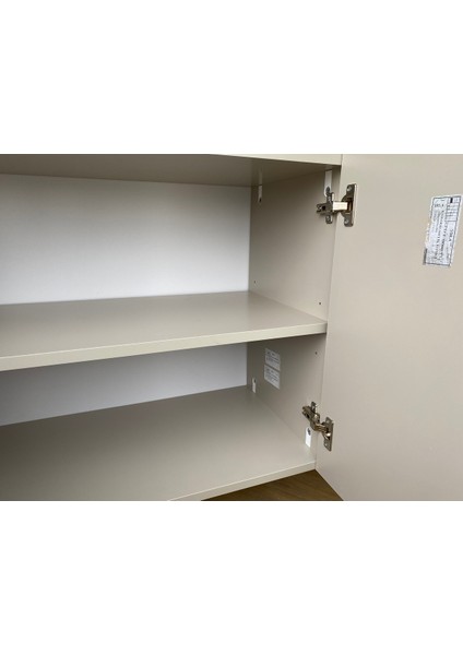 Capella Kumtaşı Rengi Mdf Gövde, 5 Kapaklı Ve Raflı, 180 Cm Genişliğinde Modern Depolama Konsolu