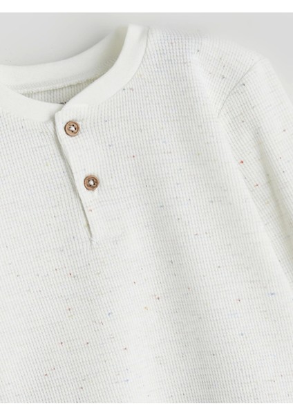 Lcw Baby Beyaz Bisiklet Yaka Erkek Bebek Tişört ve Şort 2'li Takım modelleri