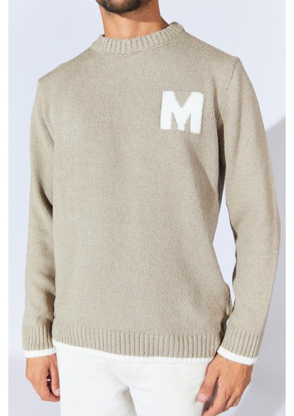 Erkek Vizon Bisiklet Yaka Buklet Kazak indirimleri