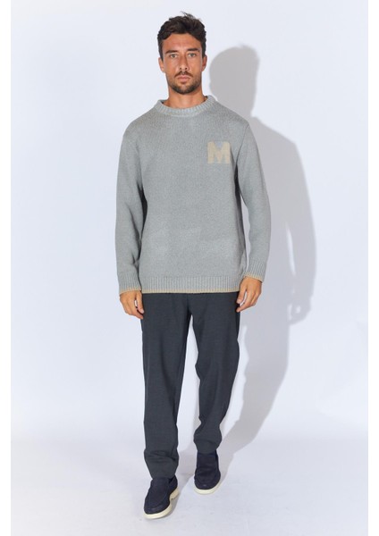 Erkek Antrasit Bisiklet Yaka Buklet Kazak fırsatları