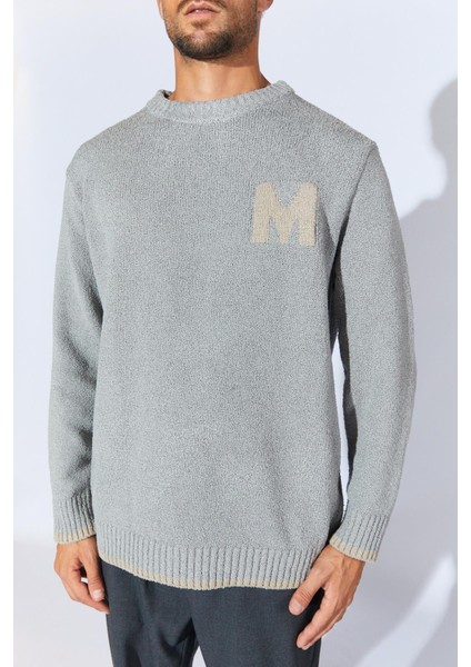 Erkek Antrasit Bisiklet Yaka Buklet Kazak indirimleri