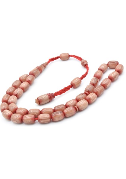 Cüneyd Hasan Yapımı Çift Çekim Kapsül Kesim Eskitme Bej Katalin Tesbih fiyatları