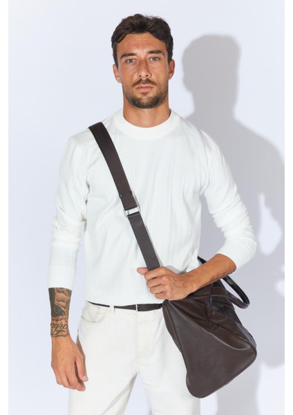 Erkek Ekru Bisiklet Yaka Corspan Kazak fiyatları