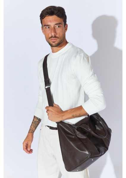 Erkek Ekru Bisiklet Yaka Corspan Kazak modelleri