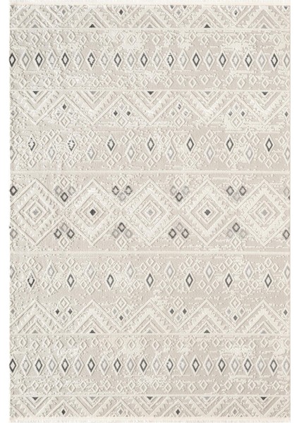 Cotto Motto TT008A Krem Halı Modern Geometrik Desen Pamuk Taban Yıkanabilir Salon Mutfak Halısı fiyatları