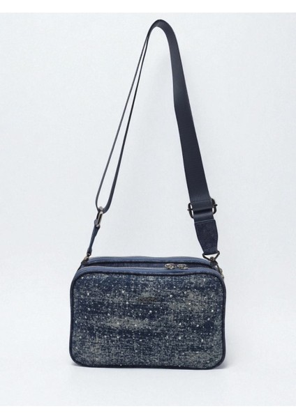 Kriste Bell 7433 Kadın Kot Taşlı Omuz Çantası