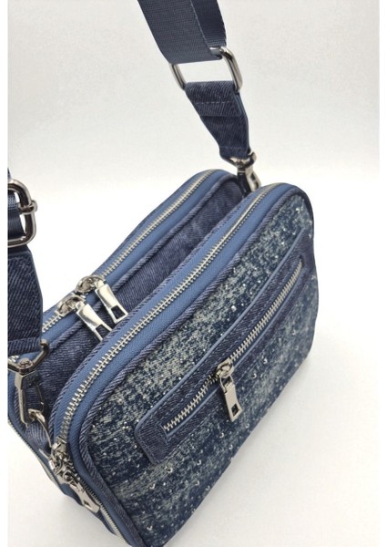 Kriste Bell 7433 Kadın Kot Taşlı Omuz Çantası fiyatları