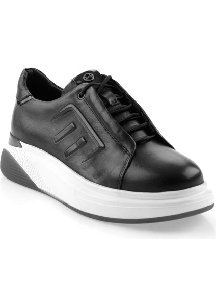 Siyah Hakiki Deri Erkek Sneaker E01398095003 fiyatları