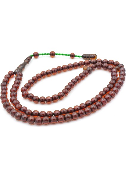 Cüneyd Hasan Imzalı Çift Çekim Fıçı Kesim Eskitme Bej Katalin Tesbih