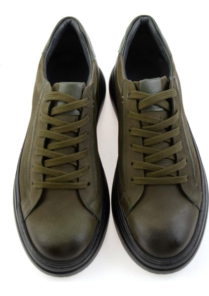 Haki Hakiki Deri Erkek Sneaker E01089100001 fırsatları