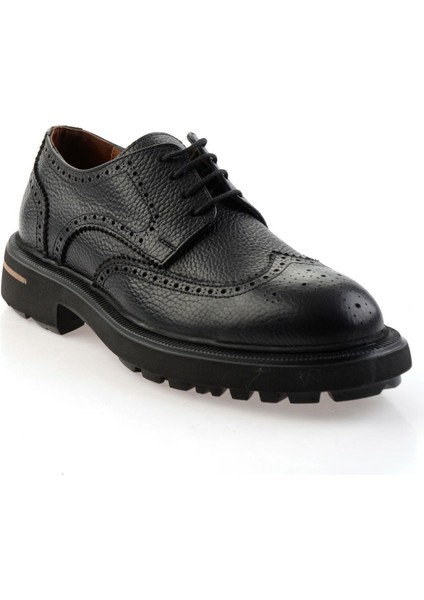 Siyah Hakiki Deri Erkek Oxford Ayakkabı E01597000340 fiyatları