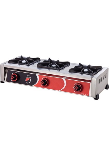 Isıkgaz Üç Gözlü Mini Model Set Üstü Ocak