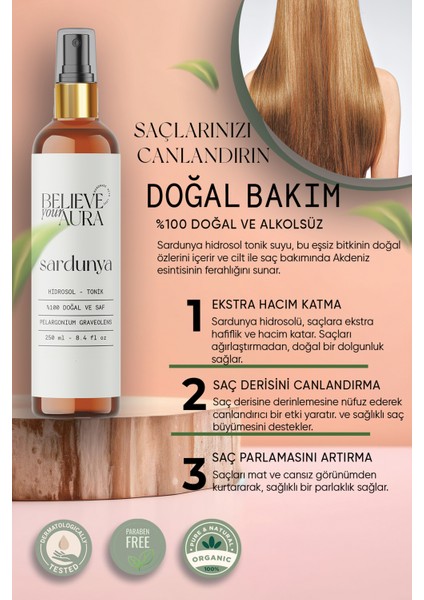 Sardunya (Itır) Suyu %100 Saf ve Doğal Nemlendirici Yenileyici Anti- Aging Hidrosol - Tonik - 250 ml modelleri