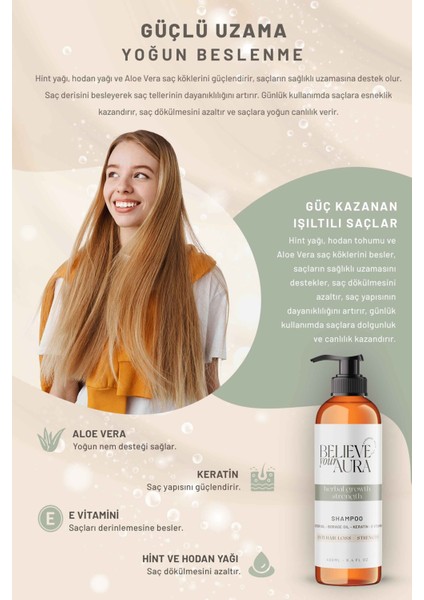 Hint ve Hodan Yağı Şampuanı - Güçlendirici Doğal Saç Bakım Şampuanı - 400 ml modelleri