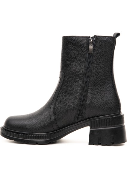 Kadın Yüksek Topuk Hakiki Deri Chelsea Bot