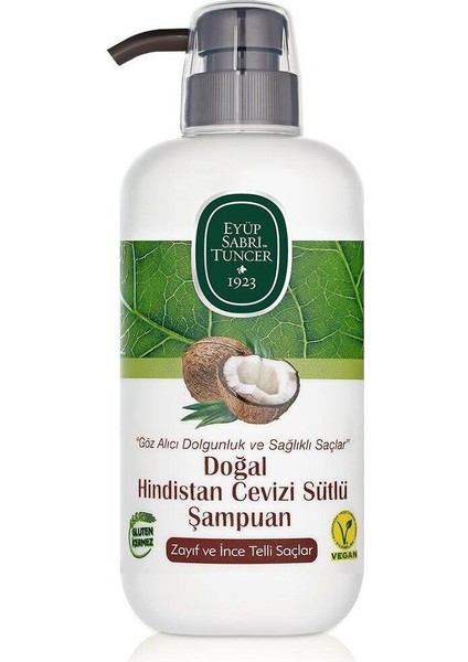 Doğal Hindistan Cevizi Sütlü Şampuan 600 ml fiyatları