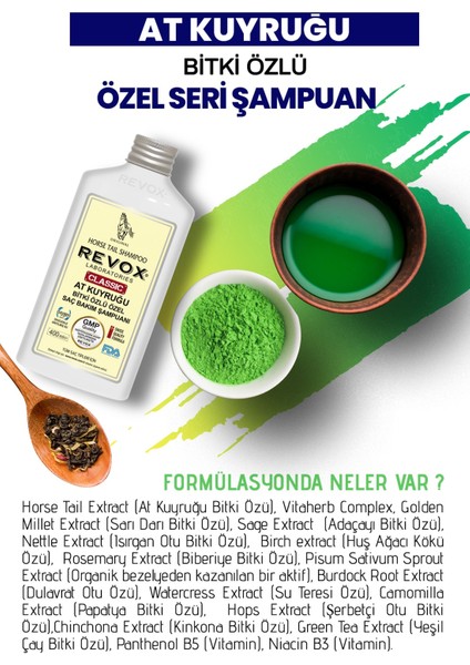 Saç Bakım Şampuanı 400 ml Dökülme Karşıtı At Kuyruğu Özlü fırsatları
