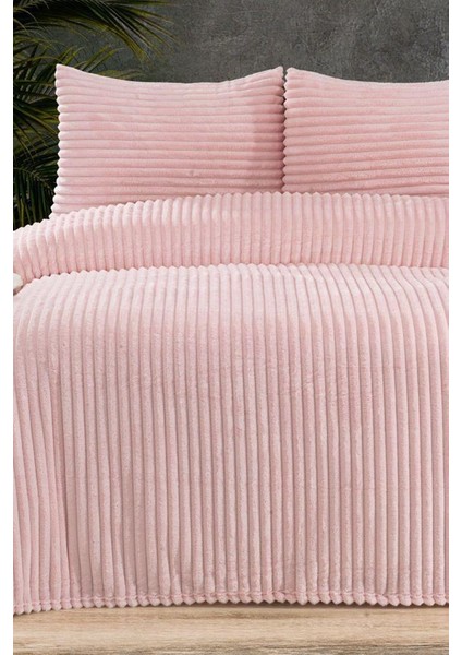 Amila Çift Kişilik 220X240 cm Yatak Örtüsü Pudra