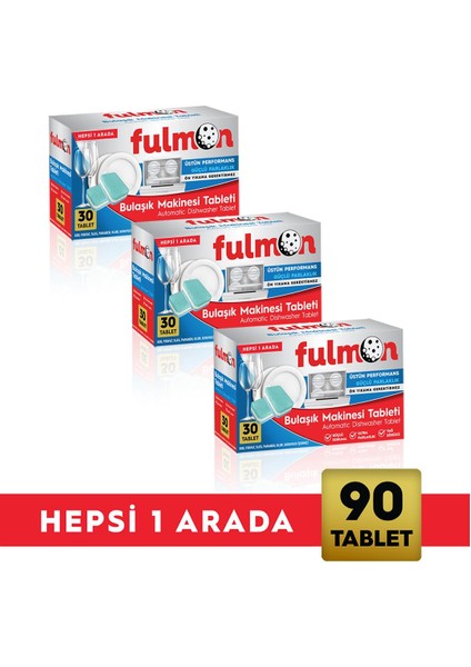 90'lı Bulaşık Makinesi Tableti Hepsi Bir Arada
