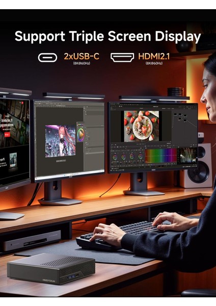 Ms-A2 Amd Ryzen 9 9955HX, 96 GB Ddr5 Ram, 1tb M.2 Ssd, WIFI6E, Bt, 2.5g Ethernet, Mini Pc