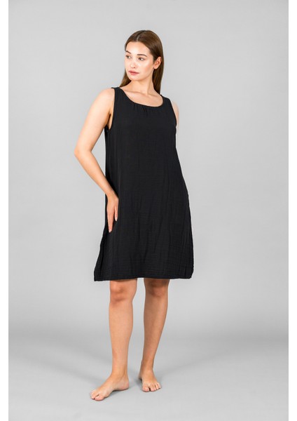 Müslin Kadın Sıfır Kol Elbise fiyatları