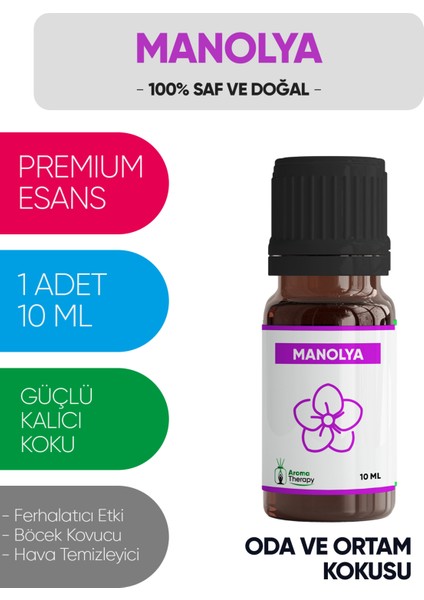 Manolya Esansiyel Koku Yağı Buhardanlık Yağı Difüzör Esansı Hobi Esans Ortam Oda Kokusu 10 ml