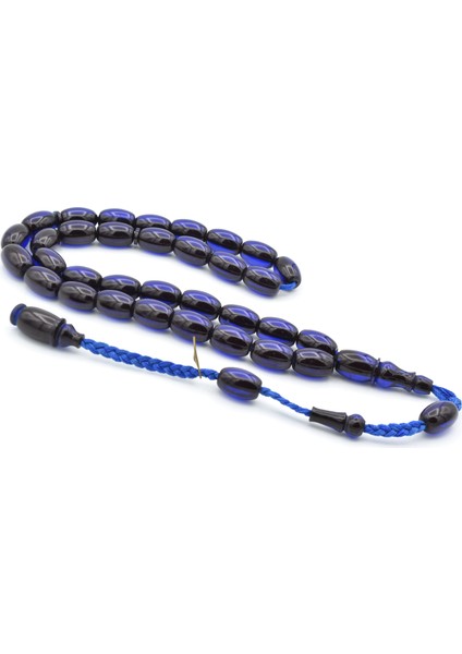 Cüneyd Hasan Imzalı Çift Çekim Kapsül Kesim Lacivert Katalin Tesbih