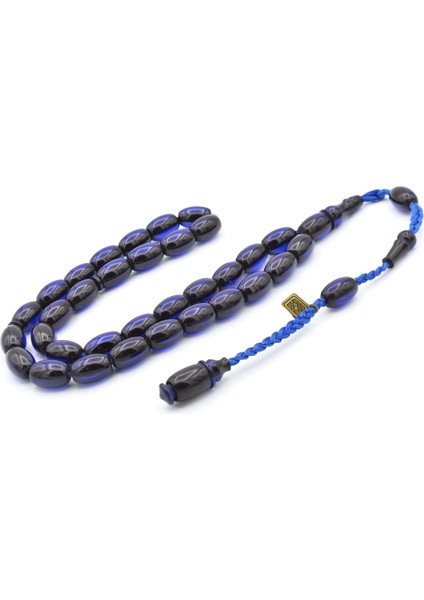 Cüneyd Hasan Imzalı Çift Çekim Kapsül Kesim Lacivert Katalin Tesbih modelleri