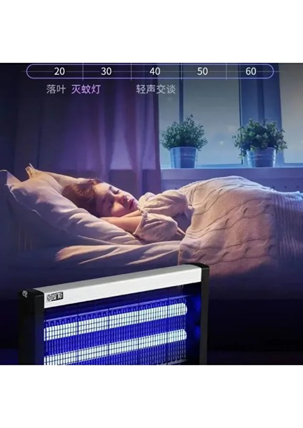 36 cm Sinek Böcek Öldürücü Elektrikli Mavi Işık 4W 2000V Iki Ledli Zincirli Askılı fırsatları