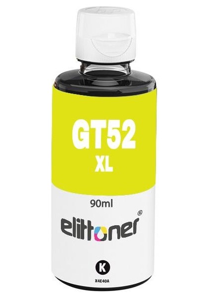 Elittoner Hp Mürekkep GT52XLY, M0H56AE, Yellow 70ML